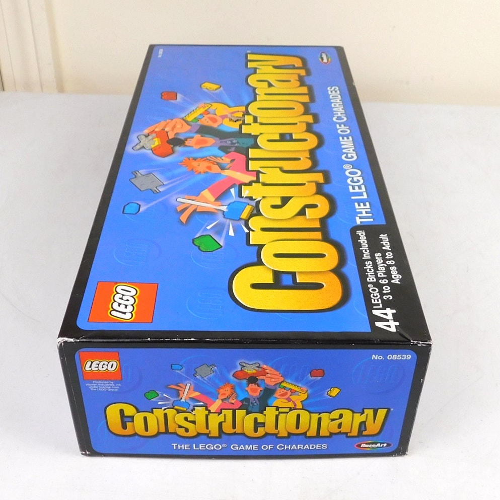 Lego Constructionary Charades Board Game 2003 Complete In Box Roseart 08539