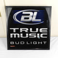 Vintage Bud Light True Music Lighted Bar Sign Beer Man Cave Lamp Tested 2005