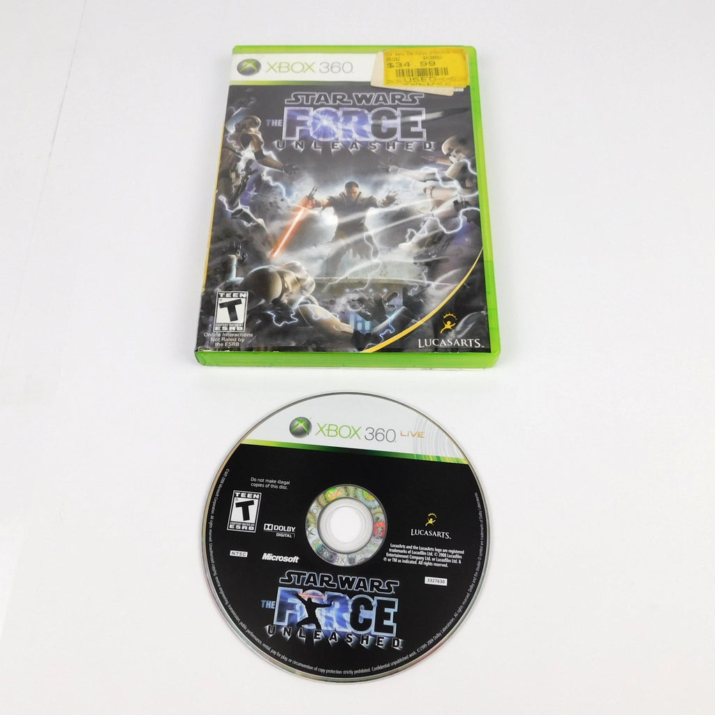 Star Wars The Force Unleashed Microsoft Xbox 360 Tested Working No Manual