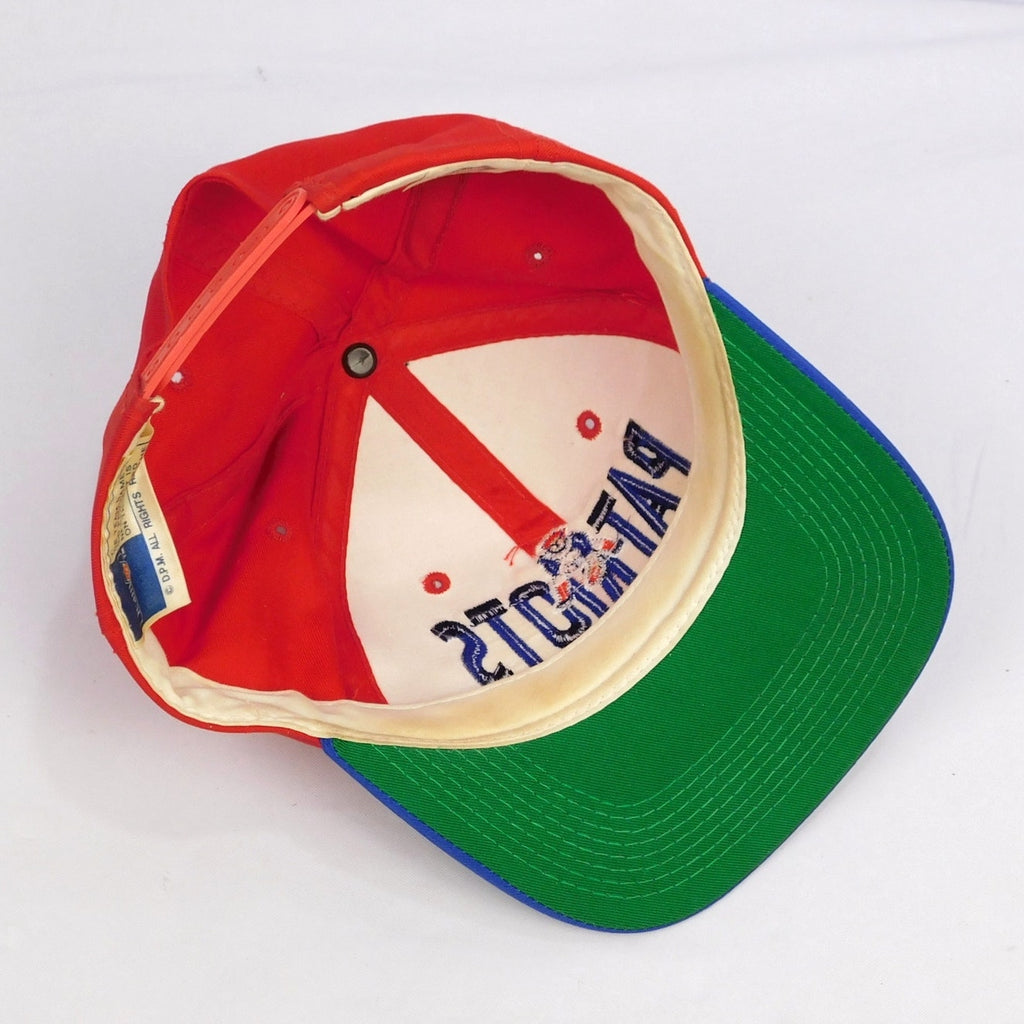90s Team NFL New England Patriots Pat Patriot Snapback Hat - Adjustable