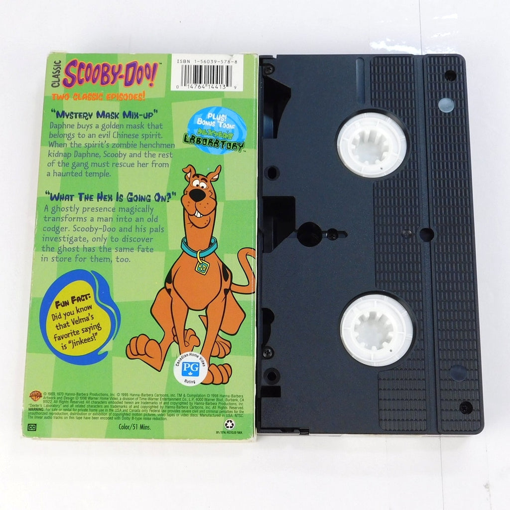 Scooby Doo Mystery Mask Mix Up VHS 1998 Cartoon Network Classic Tested H1441