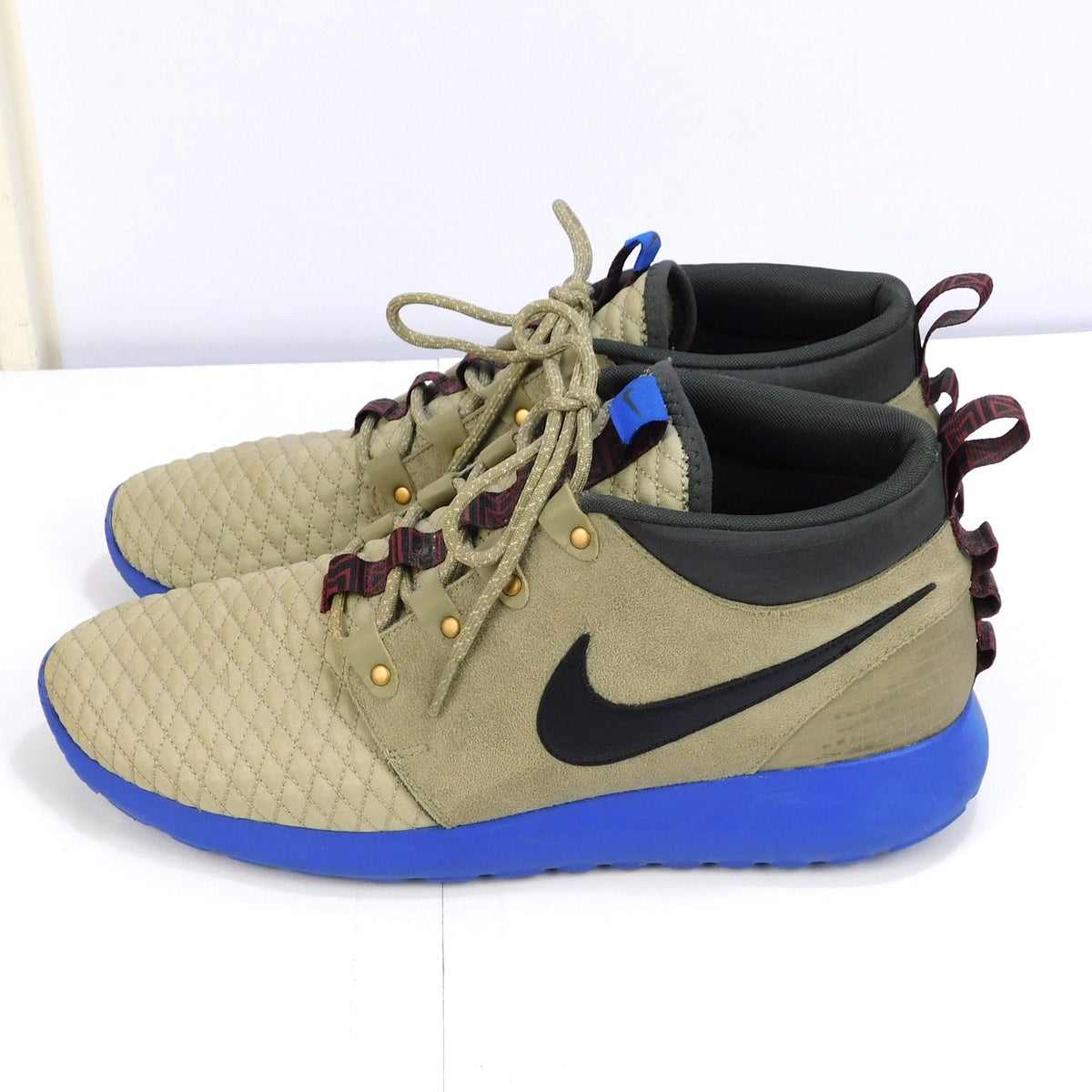 Nike Roshe Run Sneakerboot Bamboo Blue 615601-200 Men's Size 12 Shoes 2013