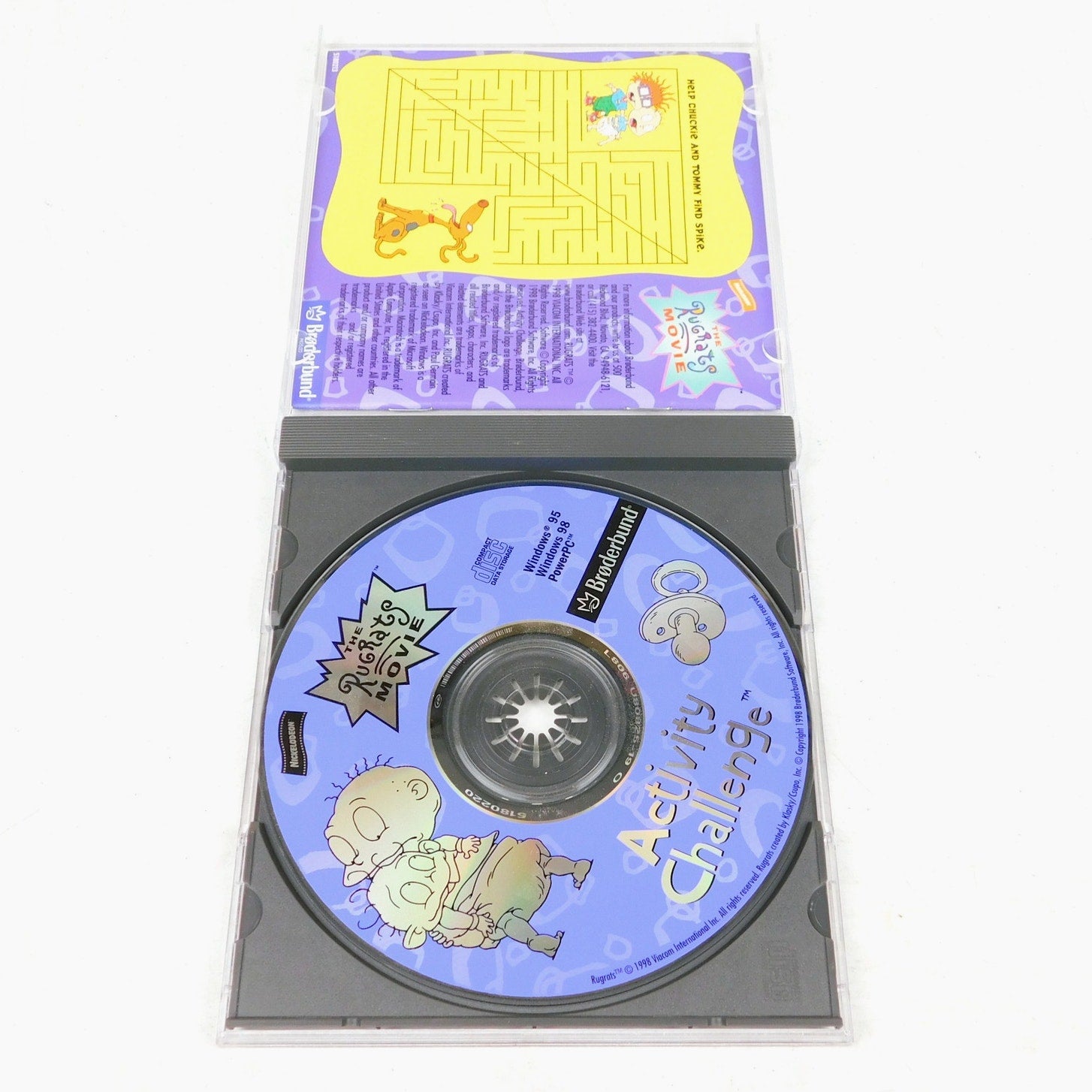 Rugrats Movie Activity Challenge PC CD ROM Tested Complete 1998 Nickelodeon