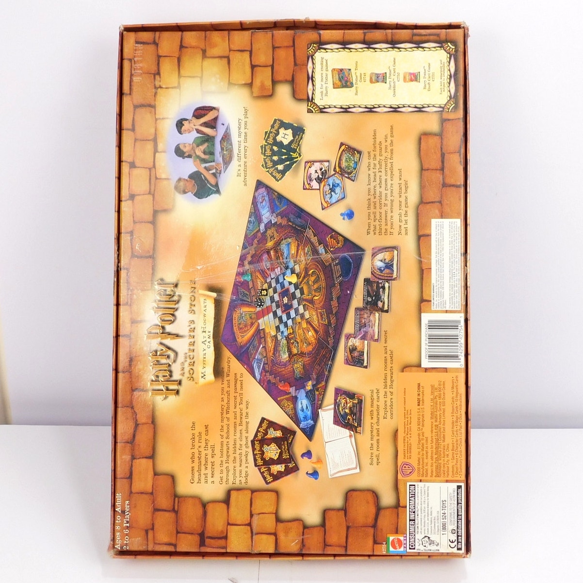Harry Potter Sorcerer's Stone Mystery at Hogwarts Board Game Complete 2000