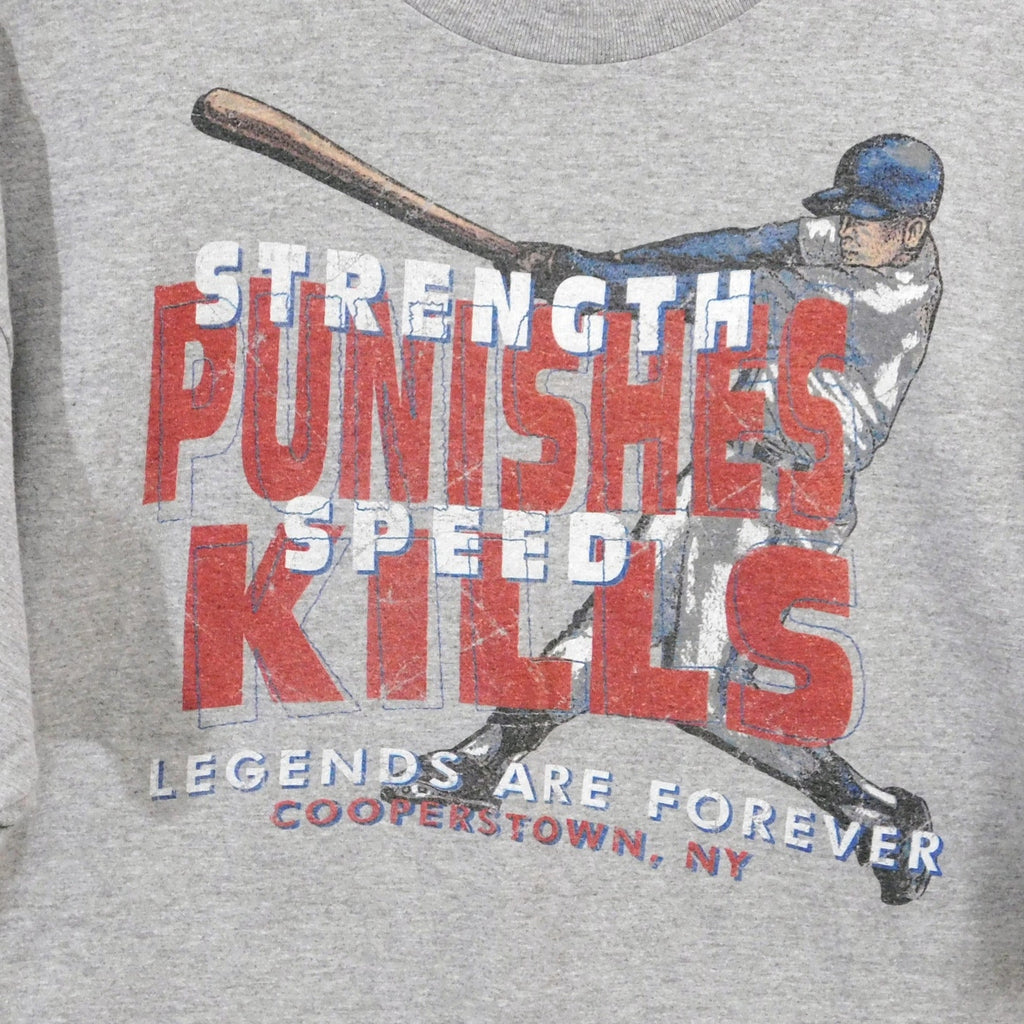 Y2K Legends Are Forever Cooperstown Baseball T Shirt - Size XL