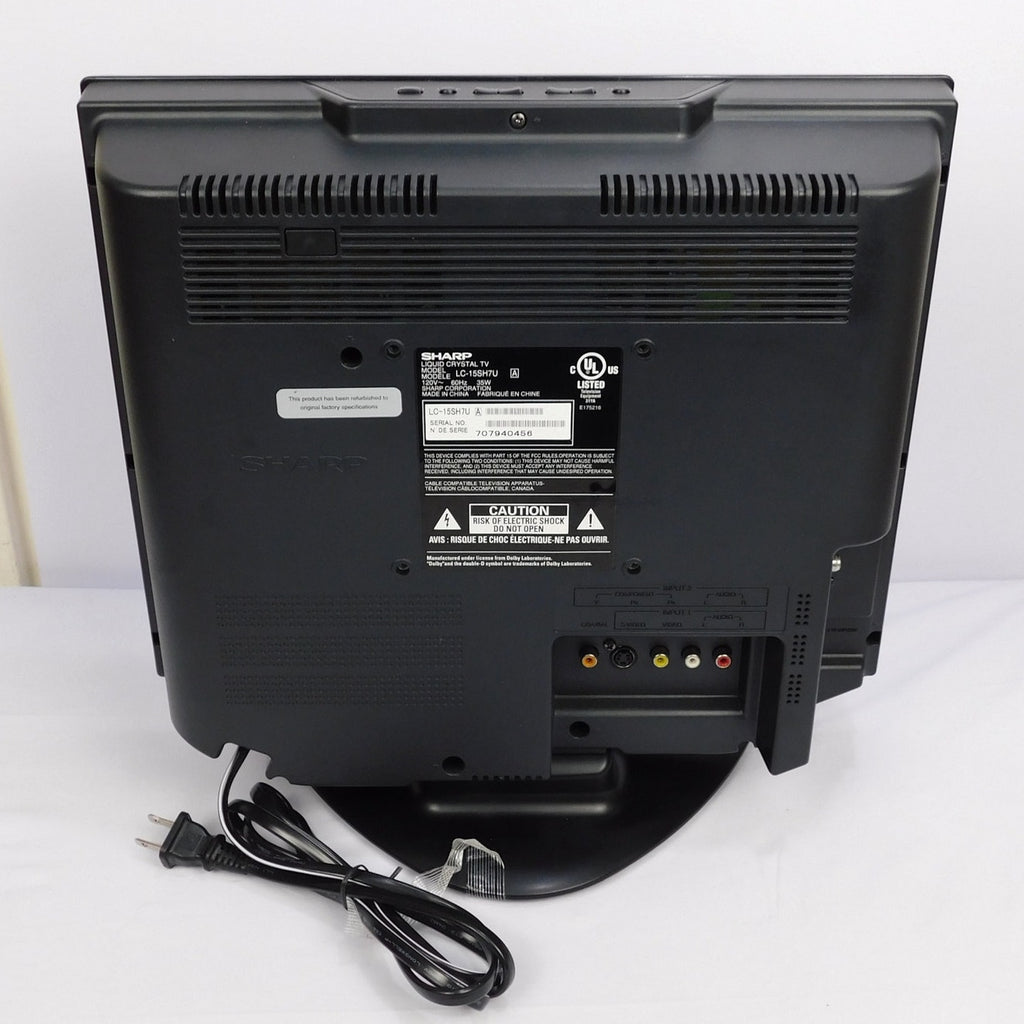 Sharp LC-15SH7U LCD TV Tested Working With Remote 15 Inch Retro Gaming EDTV 4:3
