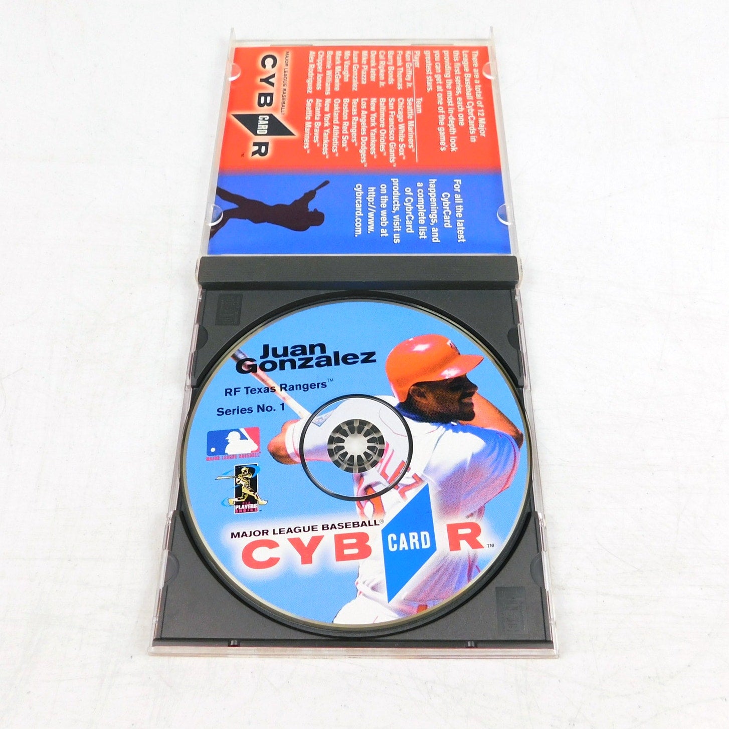 MLB Cybercard Series 1 Juan Gonzalez PC CD ROM Tested Working 90s Retro MLB