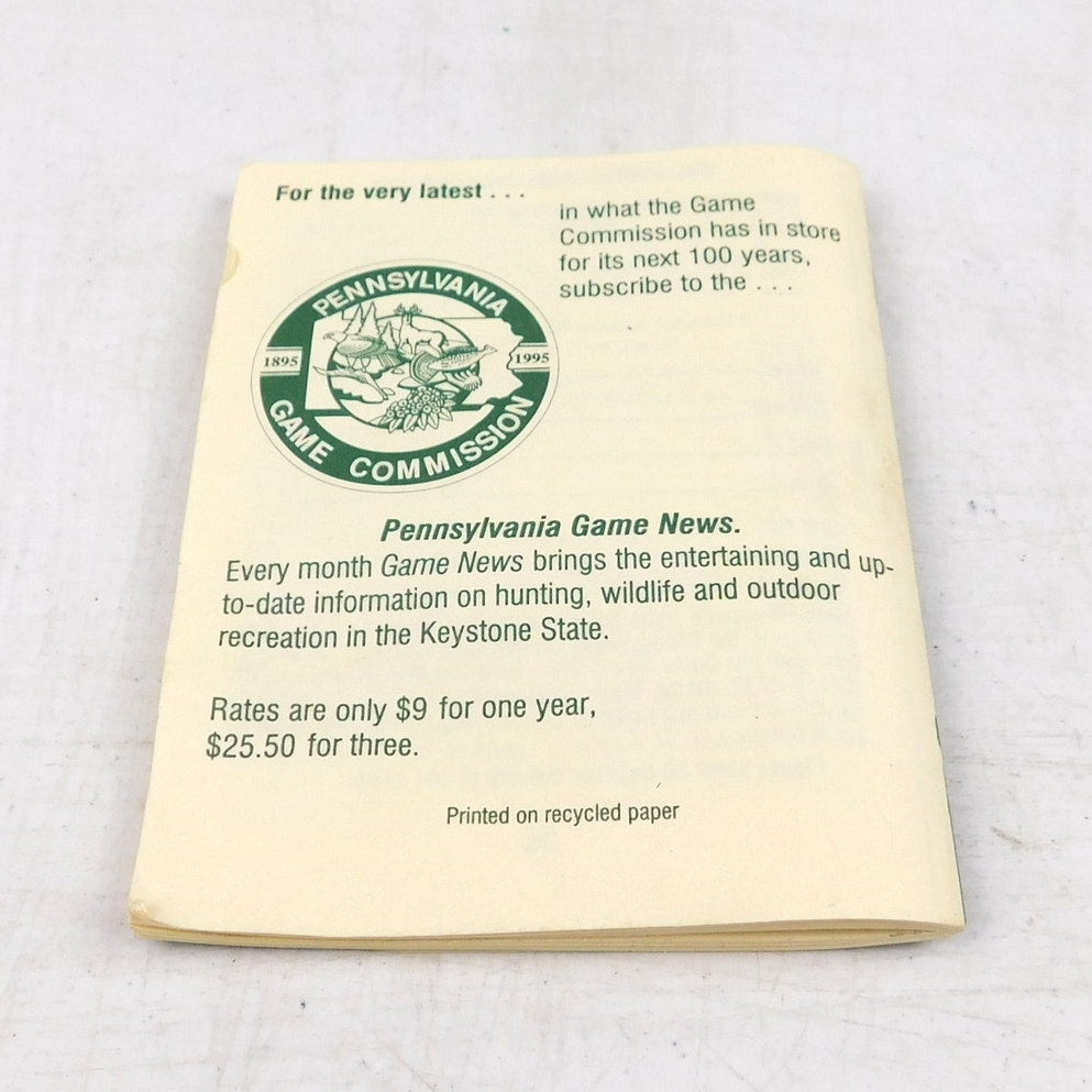 Pennsylvania Game Commission Hunting & Trapping Regulations Digest 1995-1996