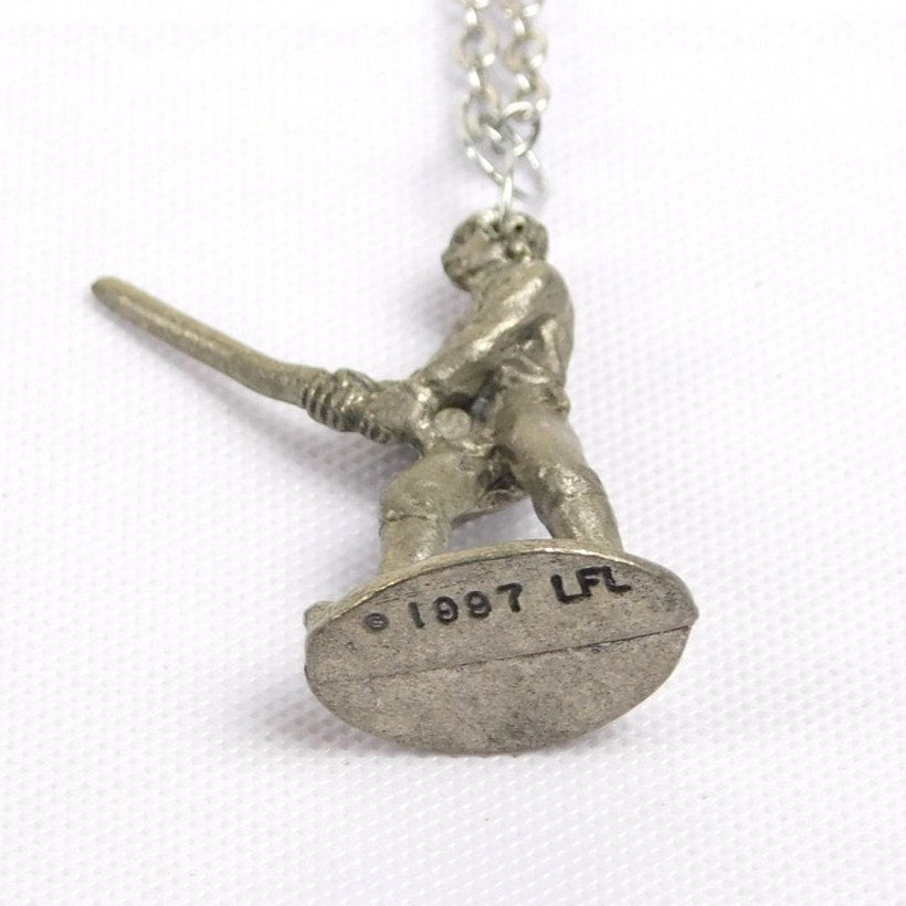 Vintage Luke Skywalker Necklace Star Wars Monopoly Game Piece Sterling Silver 1997