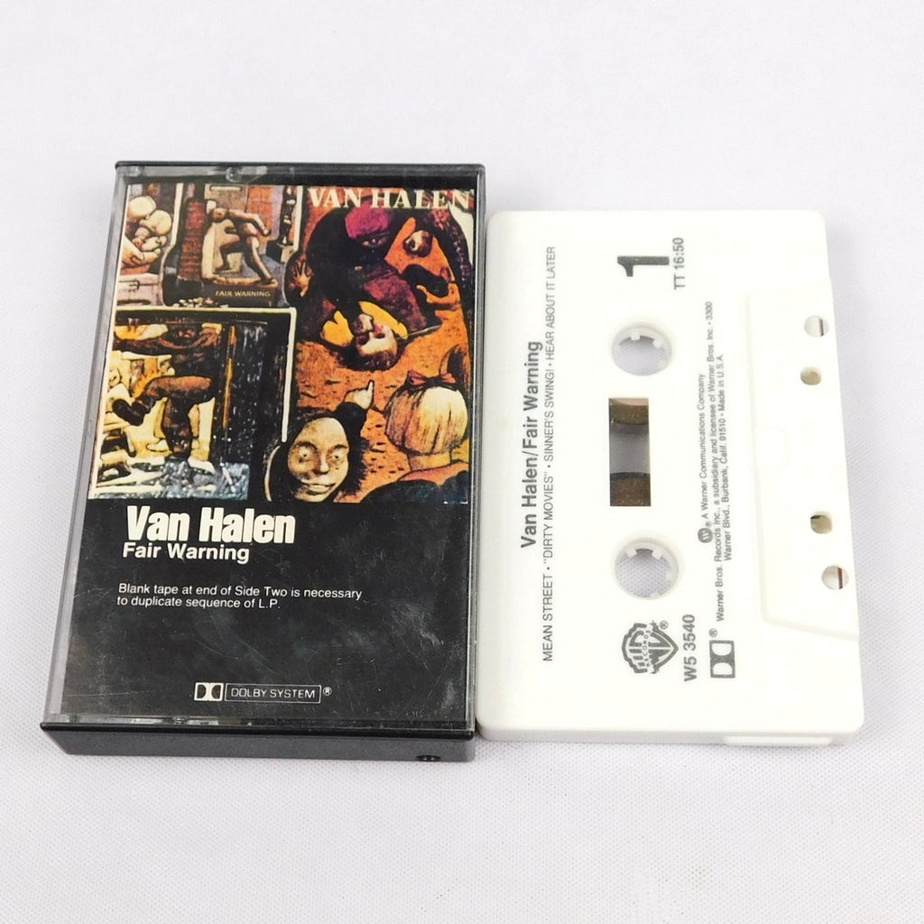 Van Halen Fair Warning Cassette 1981 Tested Warner Bros W5 3540