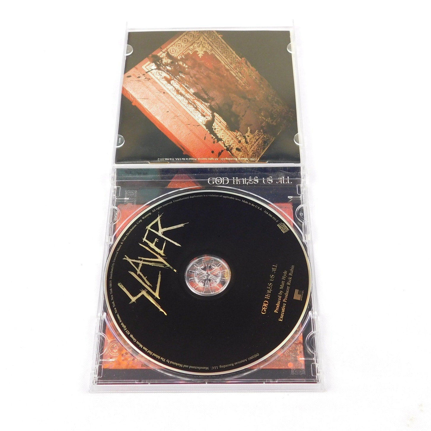 Slayer God Hates Us All Promo CD 2001 Tested Advance American 314 586 331-2