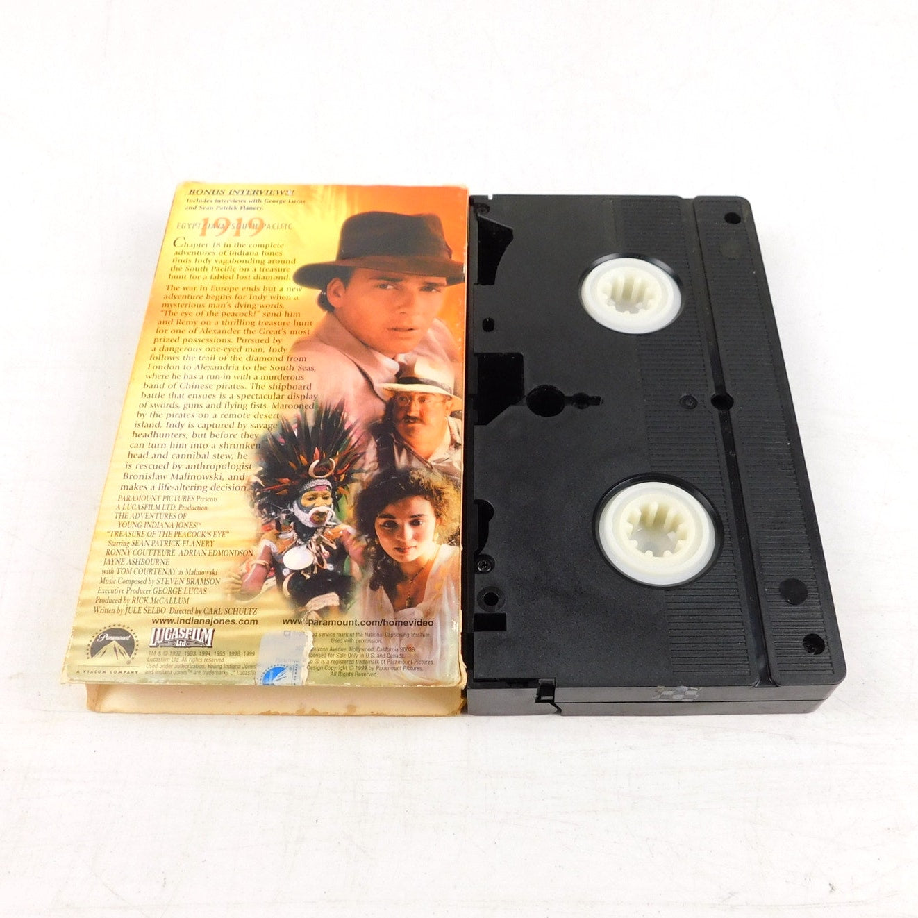 Young Indiana Jones Treasure Of The Peacocks Eye VHS Chapter 18 Tested 1995