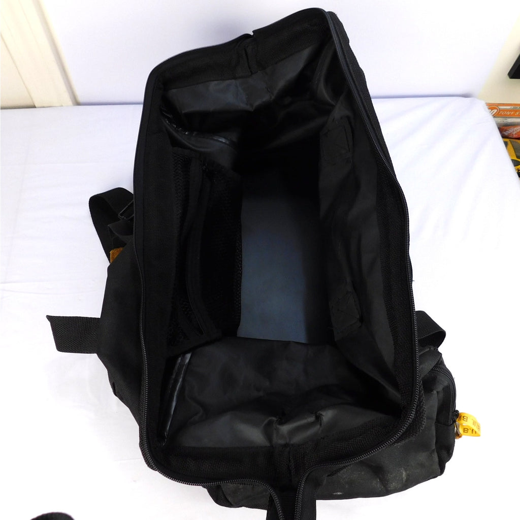 Vintage 90s B.U.M. Equipment Black Duffel Gym Travel Bag Shoulder Strap Black