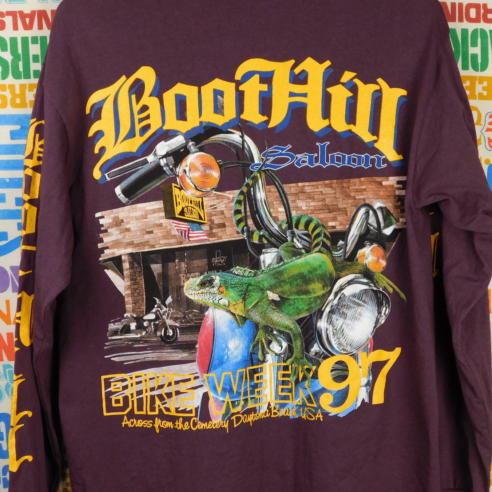 Boot Hill Saloon Daytona Bike Week 1997 Long Sleeve Tee - Size M