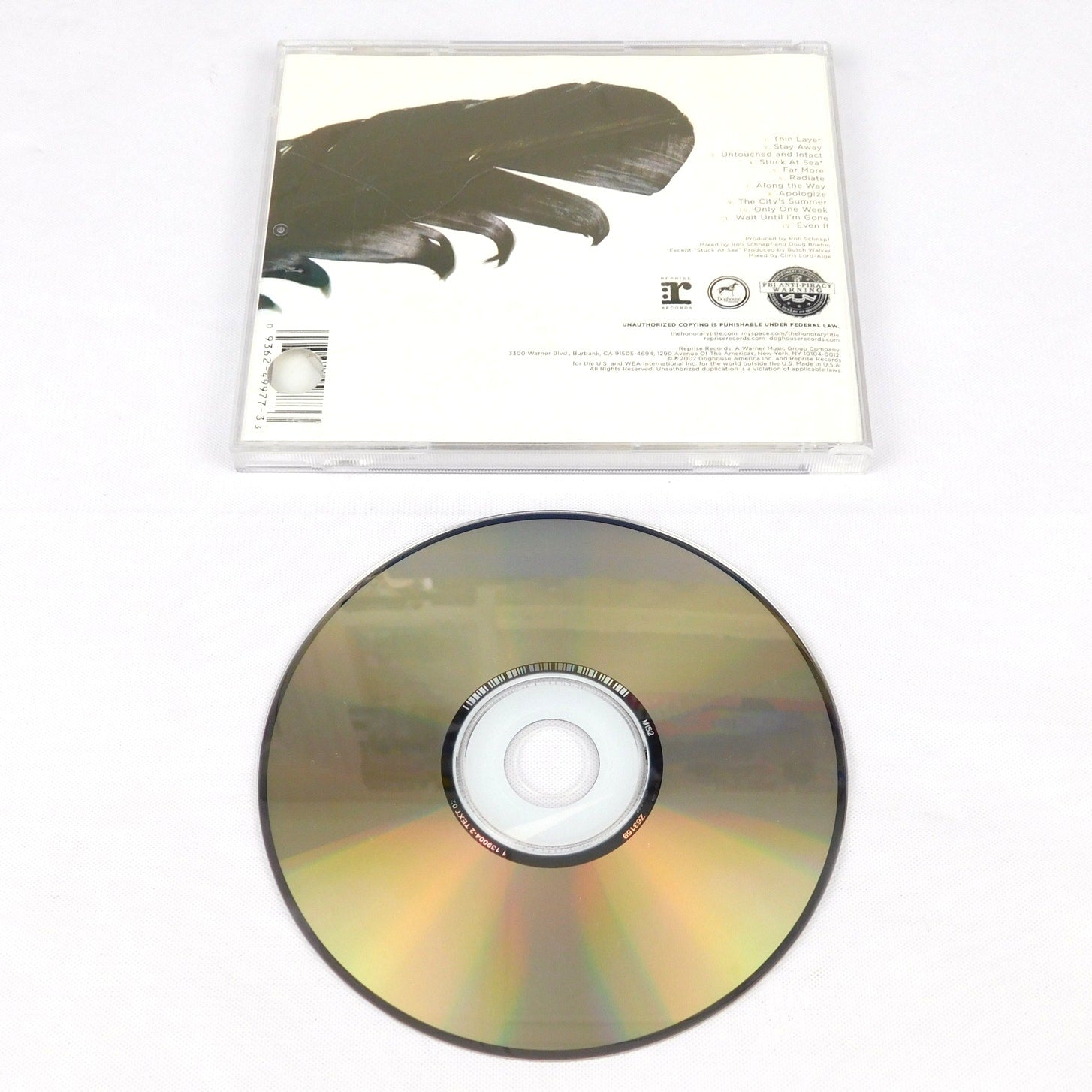 The Honorary Title Scream & Light Up The Sky CD Tested 2007 Reprise 139004-2