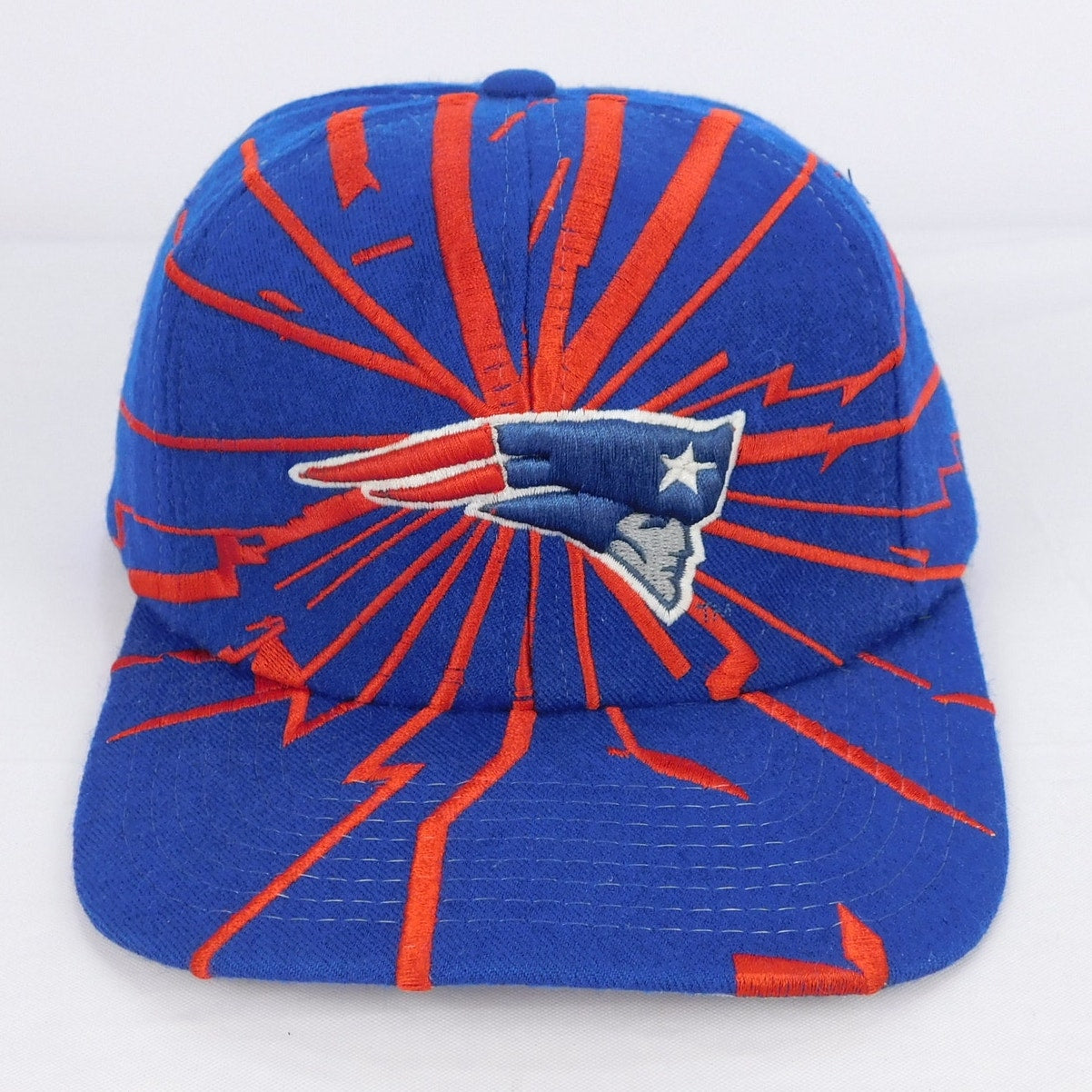 90s New England Patriots Starter Collision Hat - Adjustable (Washed & Reshaped)