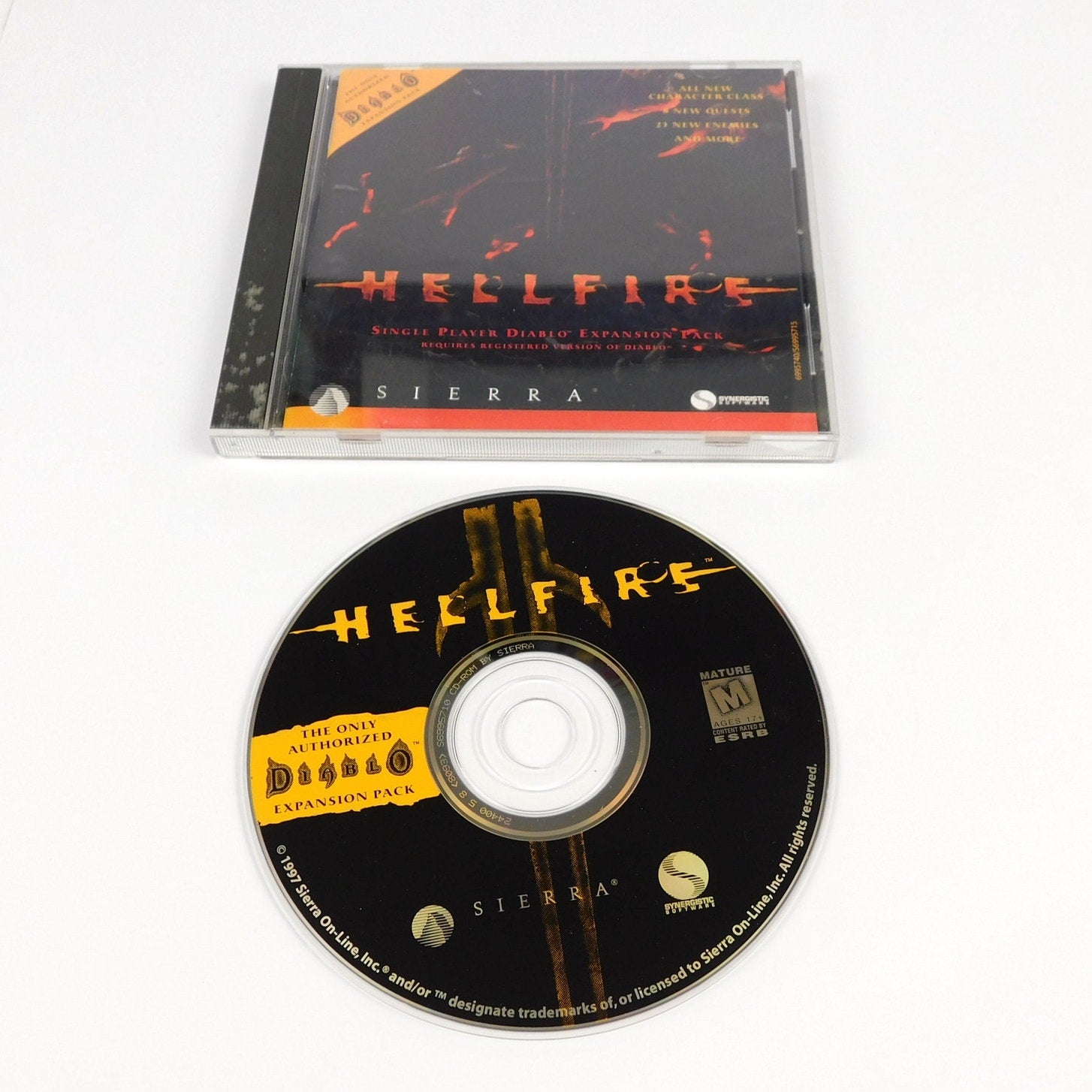 Diablo Hellfire PC Expansion Pack Sierra Windows CD ROM Complete Tested 1997