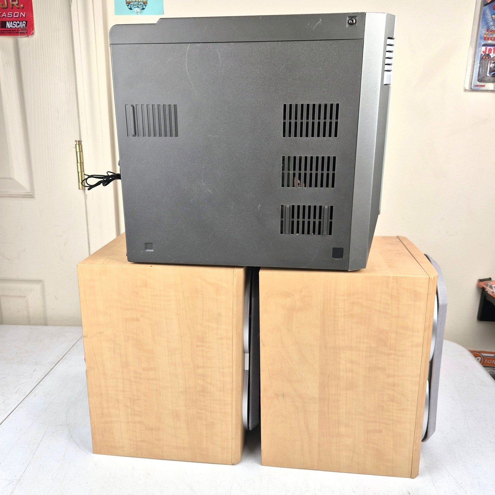 Philips MCM530 Stereo System 5 Disc CD Changer Tested Working No Remote 2005