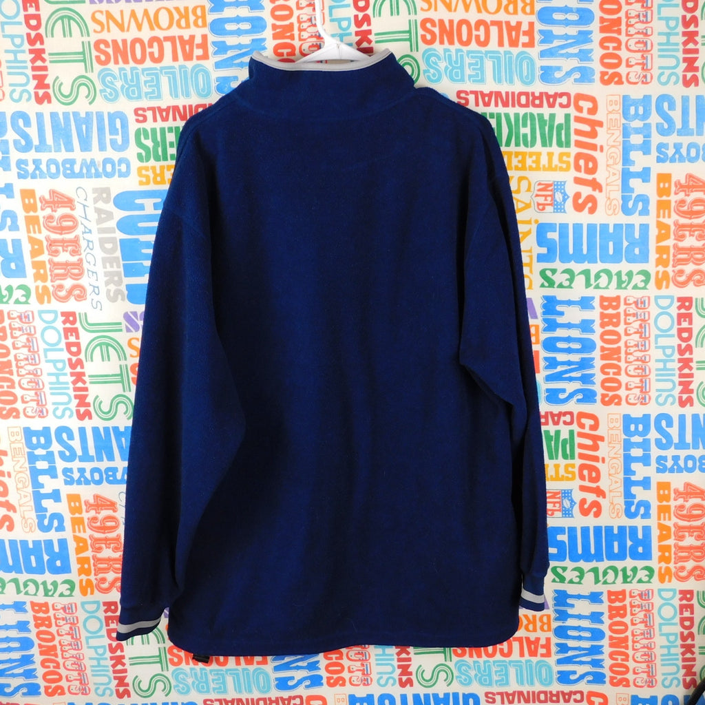 Y2K New England Patriots 1/4 Zip Spellout Fleece - Size L