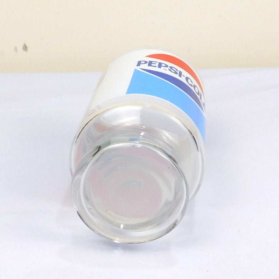 Vintage Pepsi Cola Pedestal Fountain Glass Red White Blue Soda Cup 32 Ounce