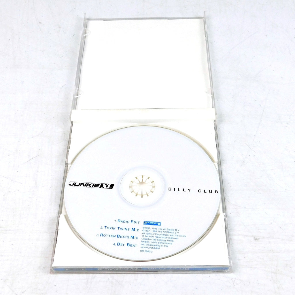 Junkie XL Billy Club CD Single 1998 Tested Roadrunner Records RR 2263-2