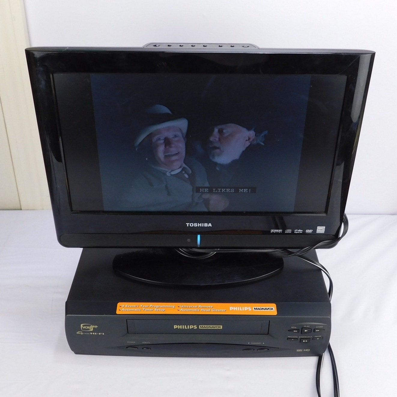 Philips Magnavox VCR VHS Player VRX360AT22 Tested Working No Remote