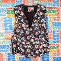 90s Disney Mickey Inc All Over Print Silk Vest - Size L