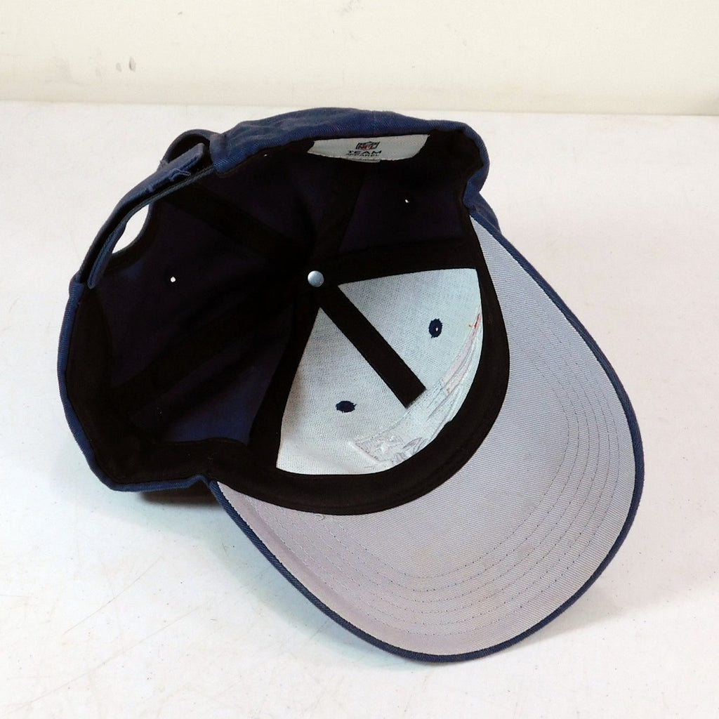 New England Patriots Hat Adjustable Hook And Loop Blue Flying Elvis Logo