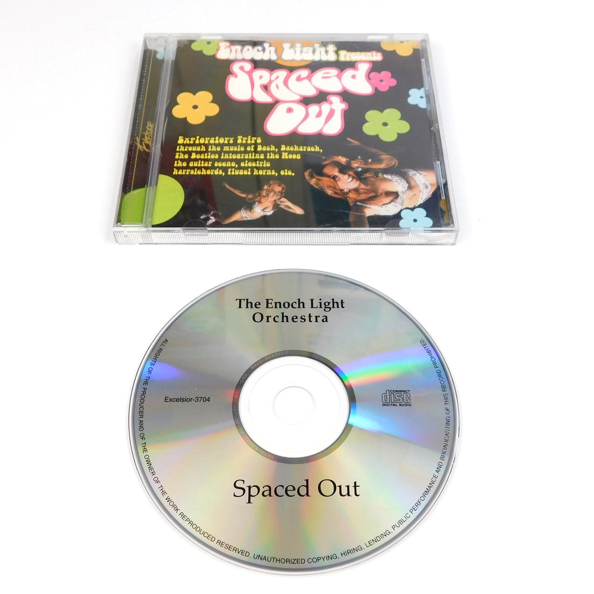 Enoch Light Spaced Out CD Excelsior 3704 Moog Space Age Pop Bach Beatles