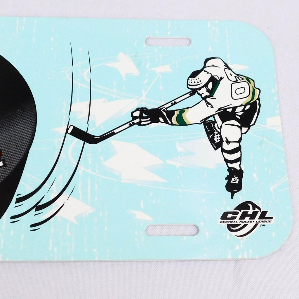 Vintage Mississippi Riverkings Hockey Plastic License Plate CHL 90s 12x6