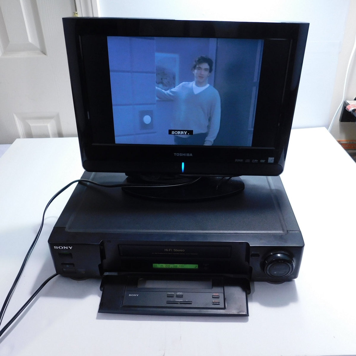 Sony SLV-720HF VHS VCR Hi-Fi Stereo 4 Head New Belts Tested Working No Remote