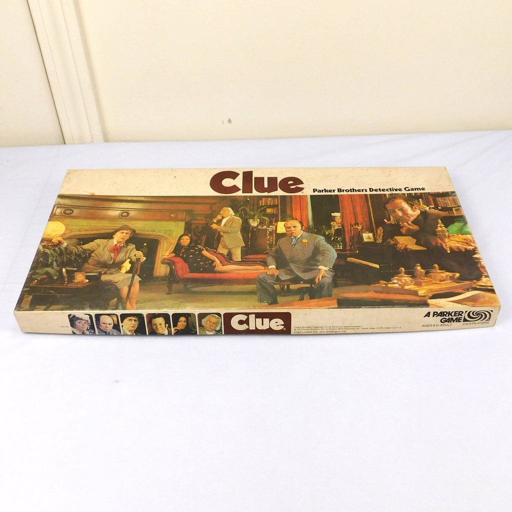 Vintage Clue Board Game 1972 Parker Brothers Complete In Box Detective Mystery