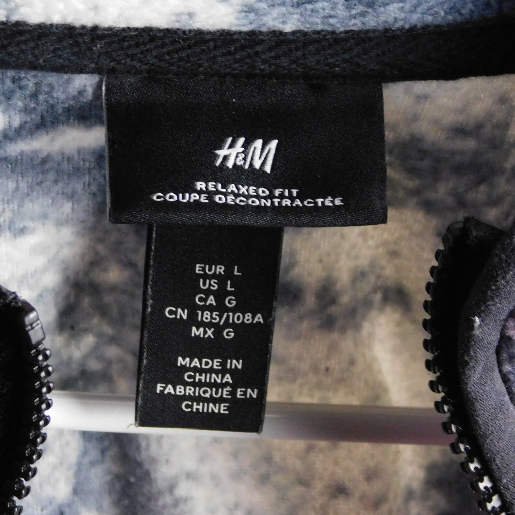 H&M Tie Dye 1/4 Zip Fleece Jacket - Size L
