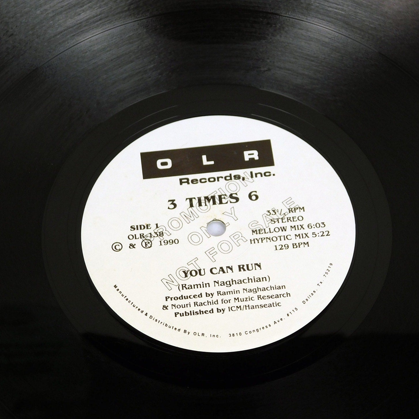 3 Times 6 / Sons Of Nippon - You Can Run / Sepuku Beat - Promo Vinyl LP 1990