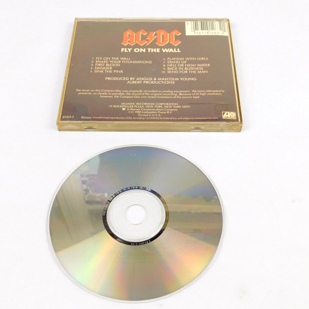 AC DC Fly On The Wall CD 1985 Tested Atlantic Records 7 81263-2