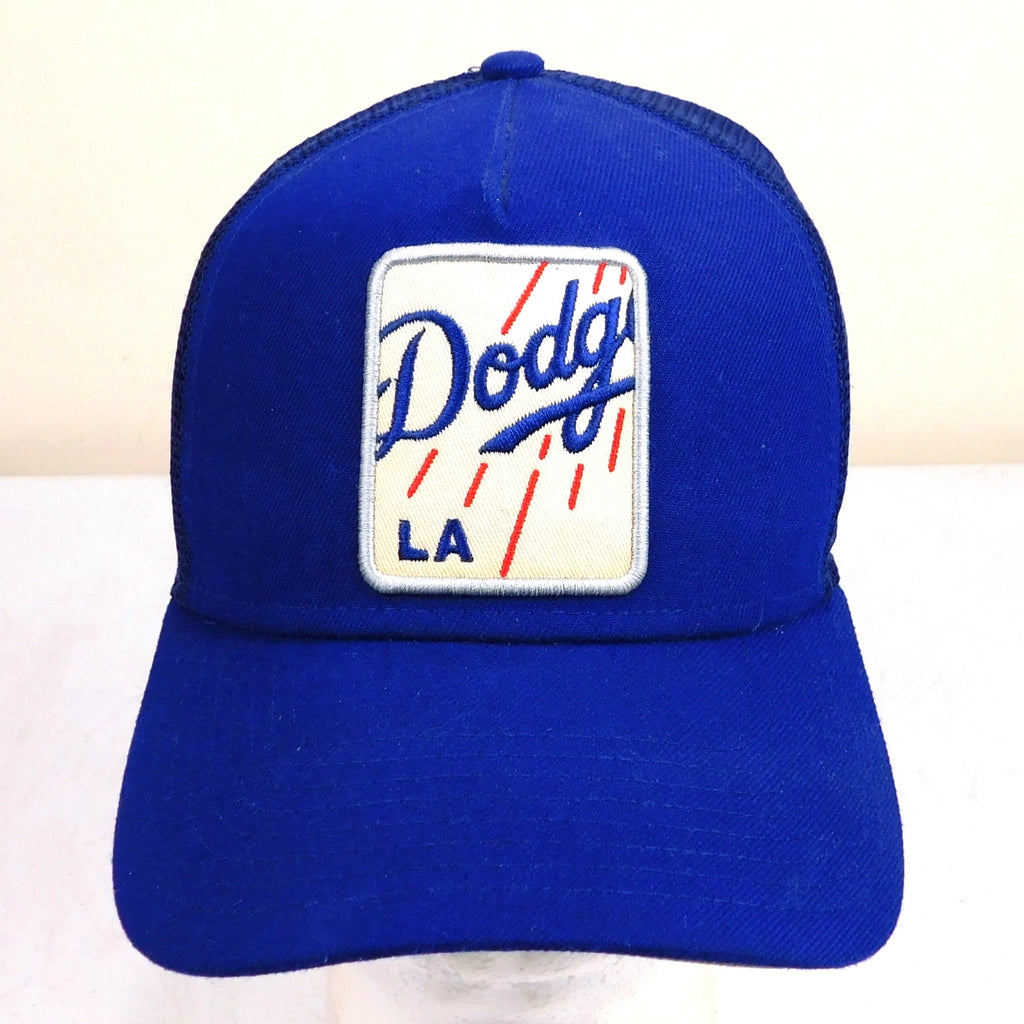 New Era 9Forty LA Dodgers Logo Patch Trucker Hat - Adjustable