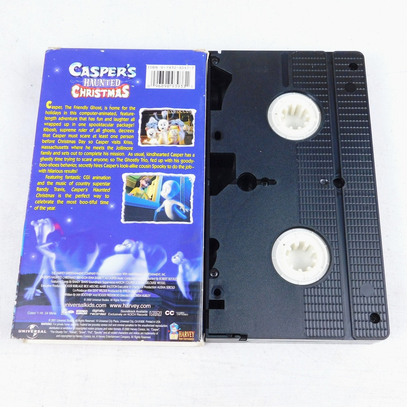 Casper's Haunted Christmas VHS Tested Working Slipcover 2001 Universal Small Box