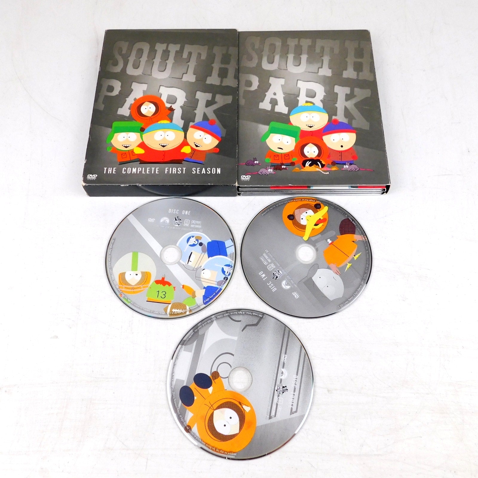 South Park Complete First Season DVD Box Set 3 Discs Tested Working 2004