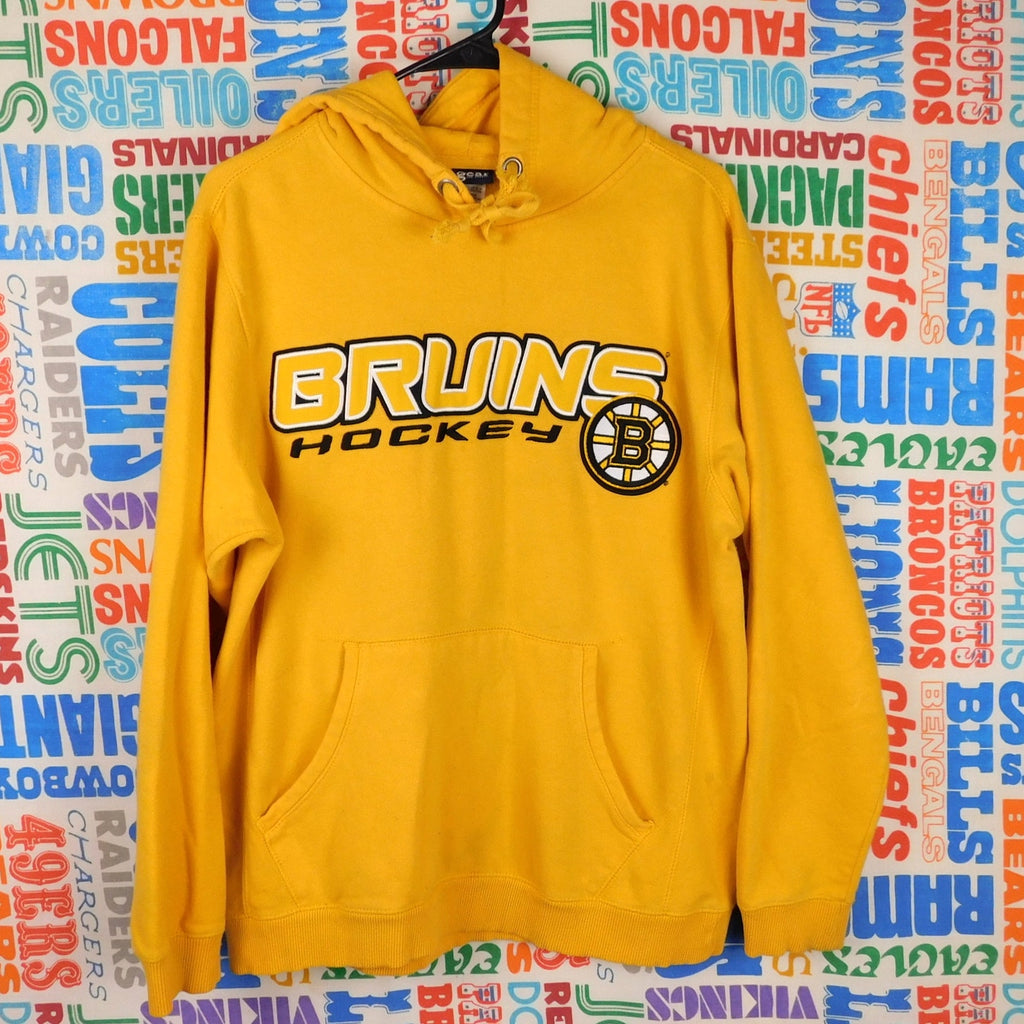 Y2K Gear For Sports Boston Bruins Yellow Pullover Hoodie - Size M