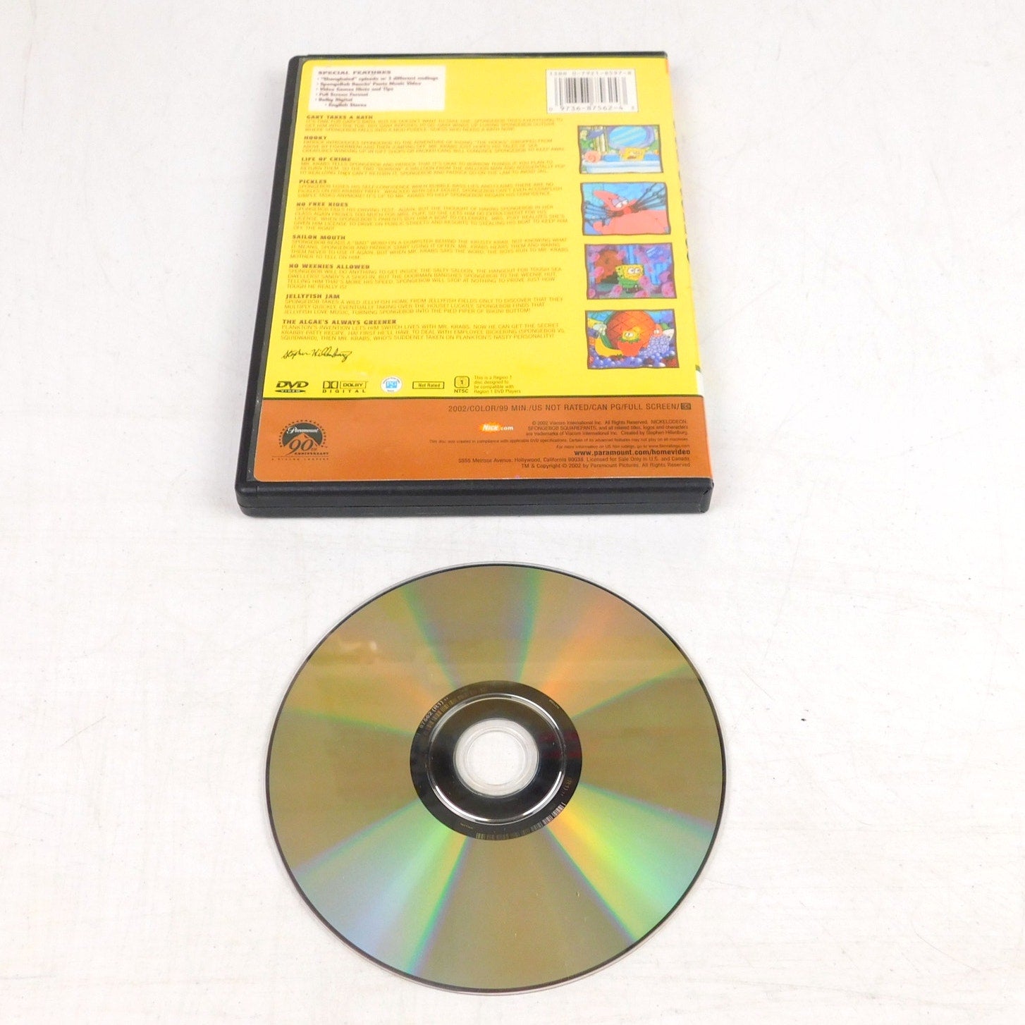 Spongebob Squarepants Sea Stories DVD Tested 2002 Nickelodeon