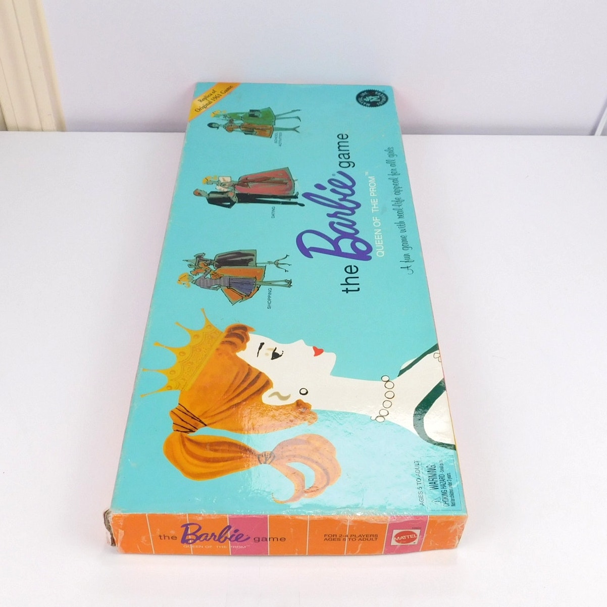 2006 Barbie Queen of the Prom Board Game Complete Mattel Reissue CIB