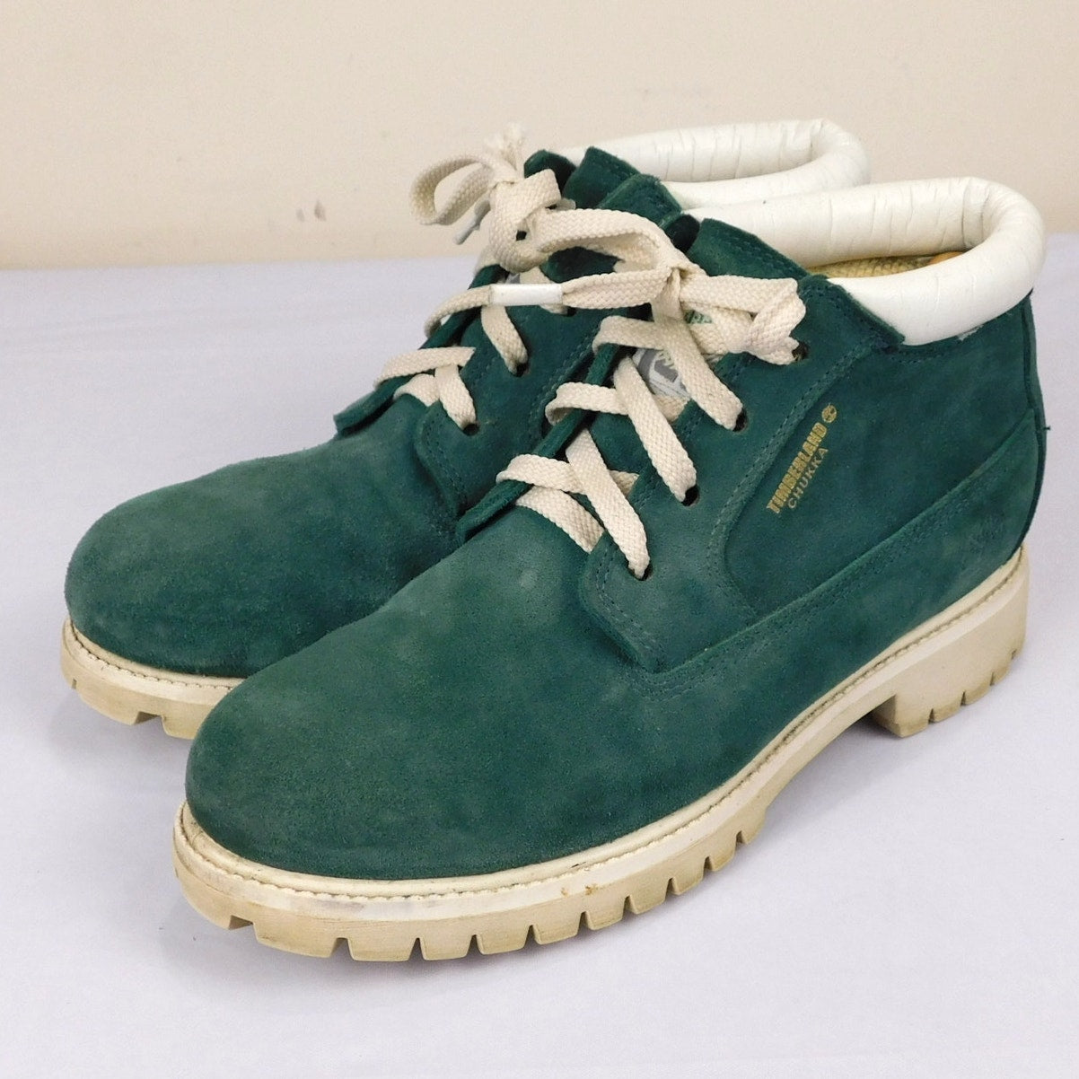 Late 90s Green Suede Timberland Chukka Boots - Size Men's 8.5