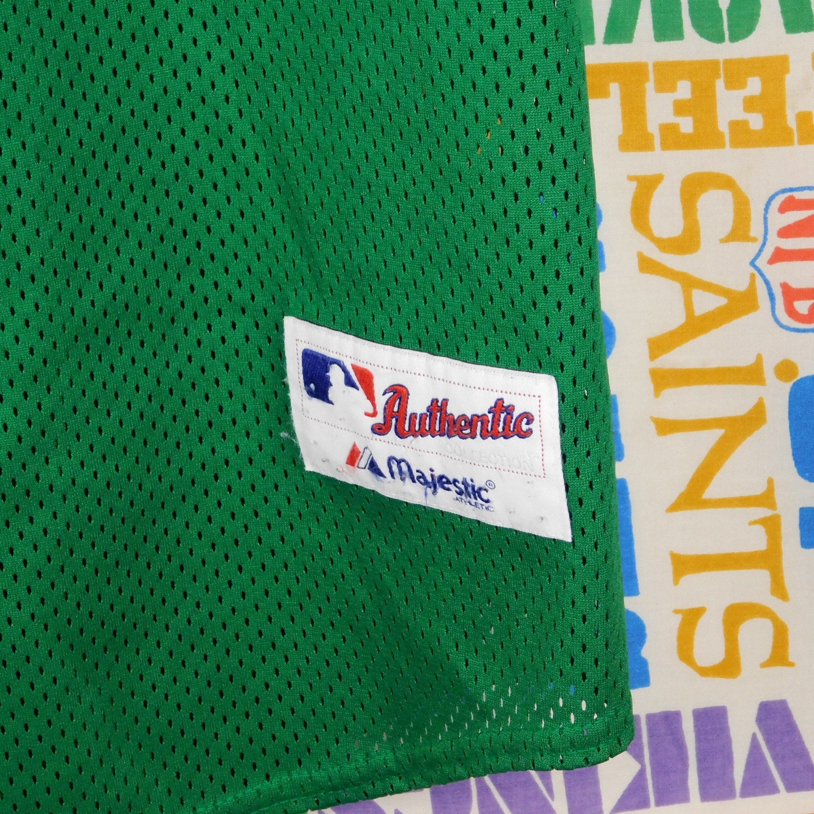 2002 Majestic Boston Red Sox Green Mesh Jersey - Size M