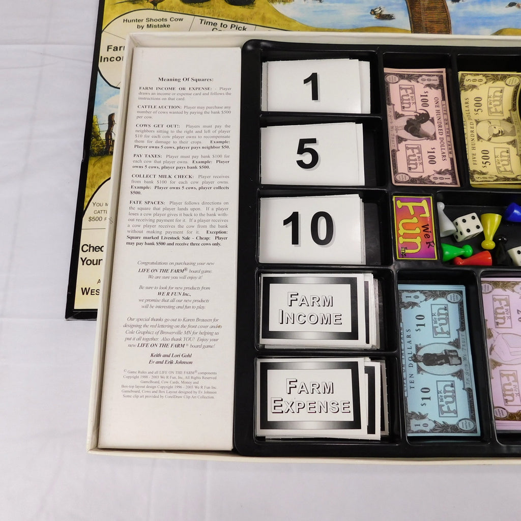 Vintage Life On The Farm Board Game 2003 Complete In Box We R Fun Games