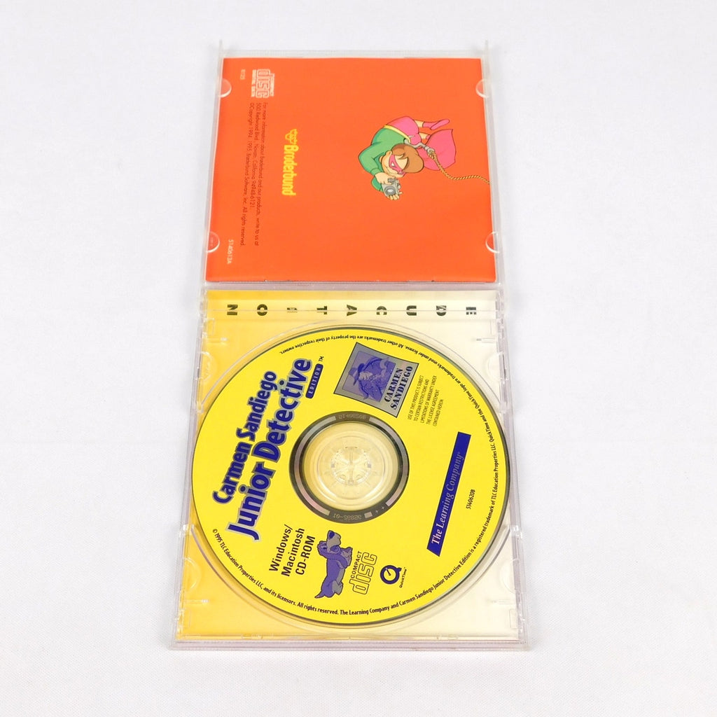 Carmen Sandiego Junior Detective Edition PC CD ROM Tested 1995 Broderbund