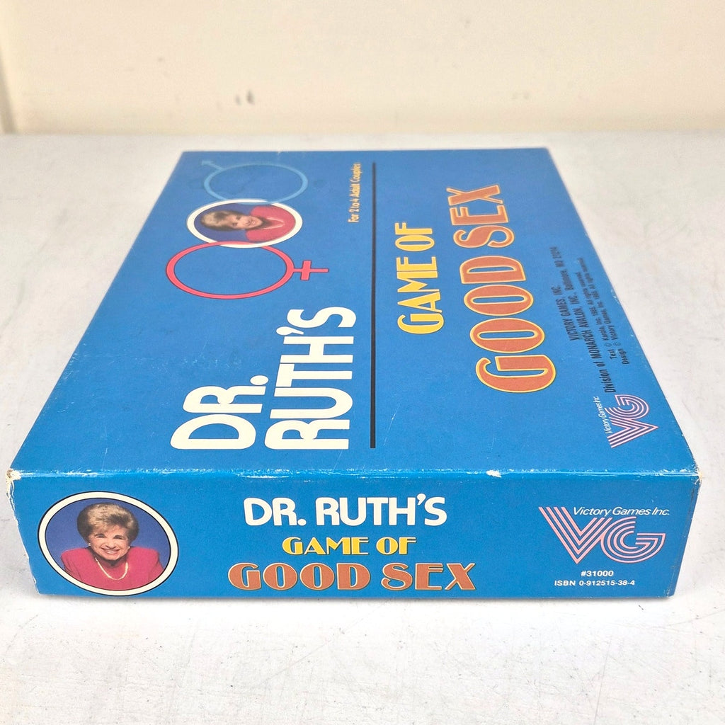 Dr. Ruth's Game Of Sex Board Game New Open Box Uncut Cards Complete 1985 Vintage