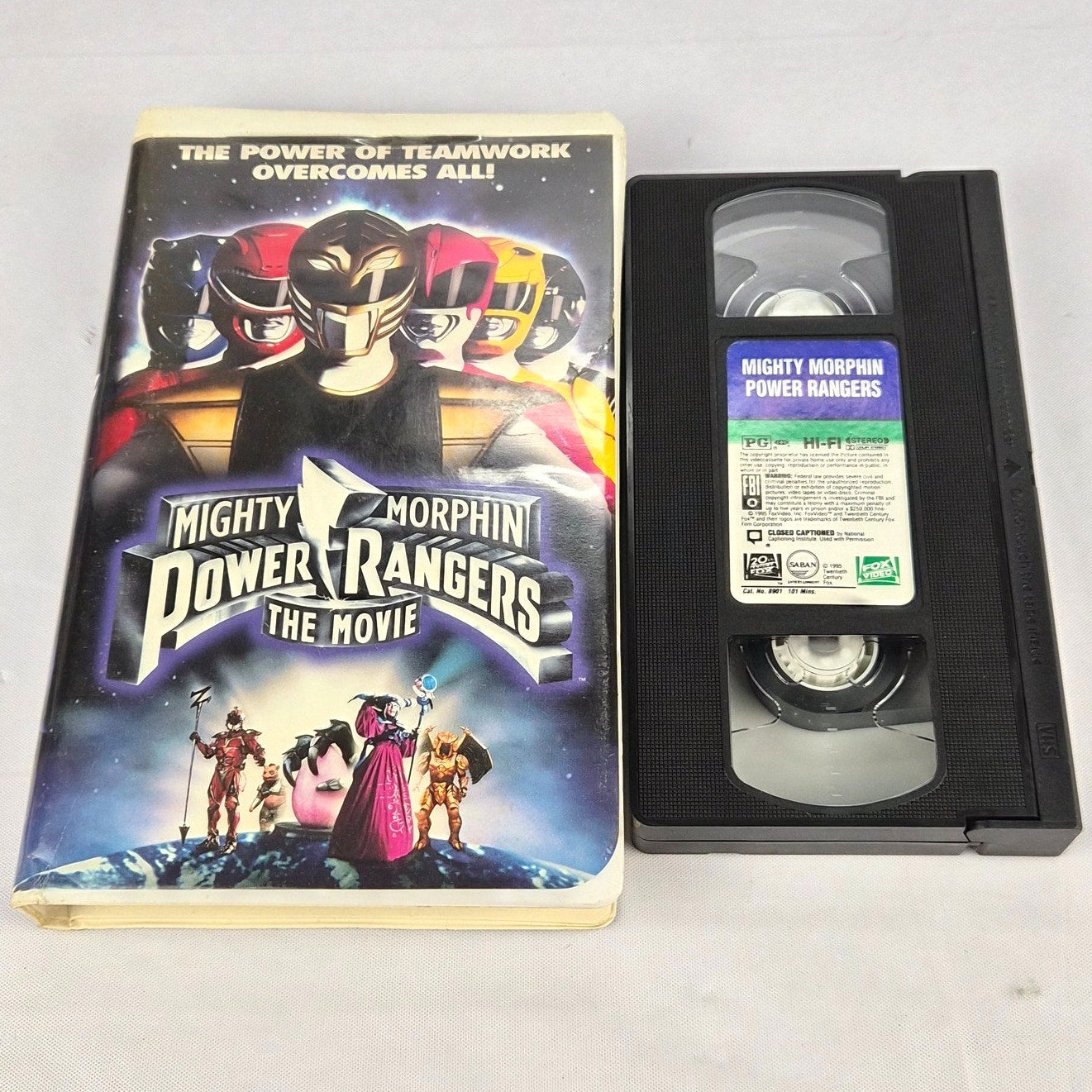 Mighty Morphin Power Rangers The Movie VHS 1995 Tested Clamshell Case