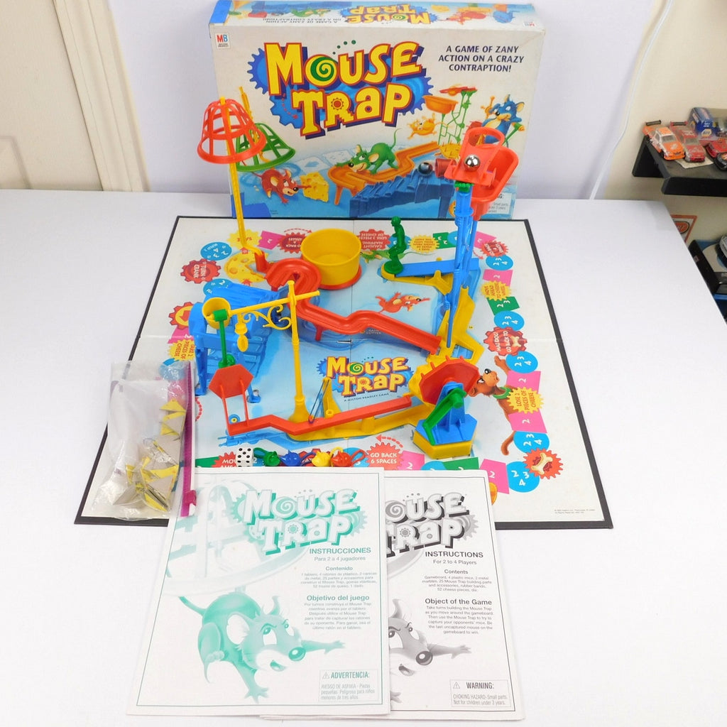 Vintage Mouse Trap Board Game 1999 Milton Bradley Complete CIB Instructions