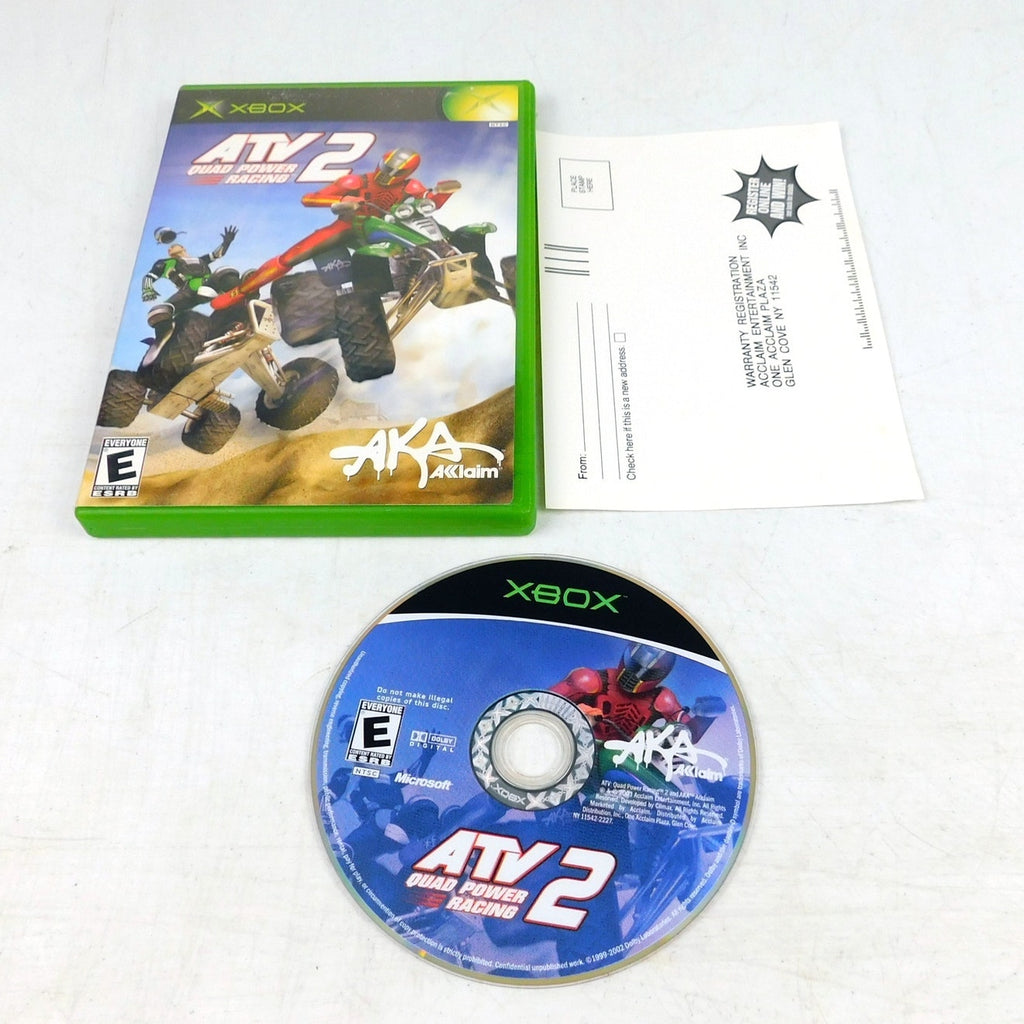 ATV Quad Power Racing 2 Microsoft Xbox Tested Working Reg Card No Manual