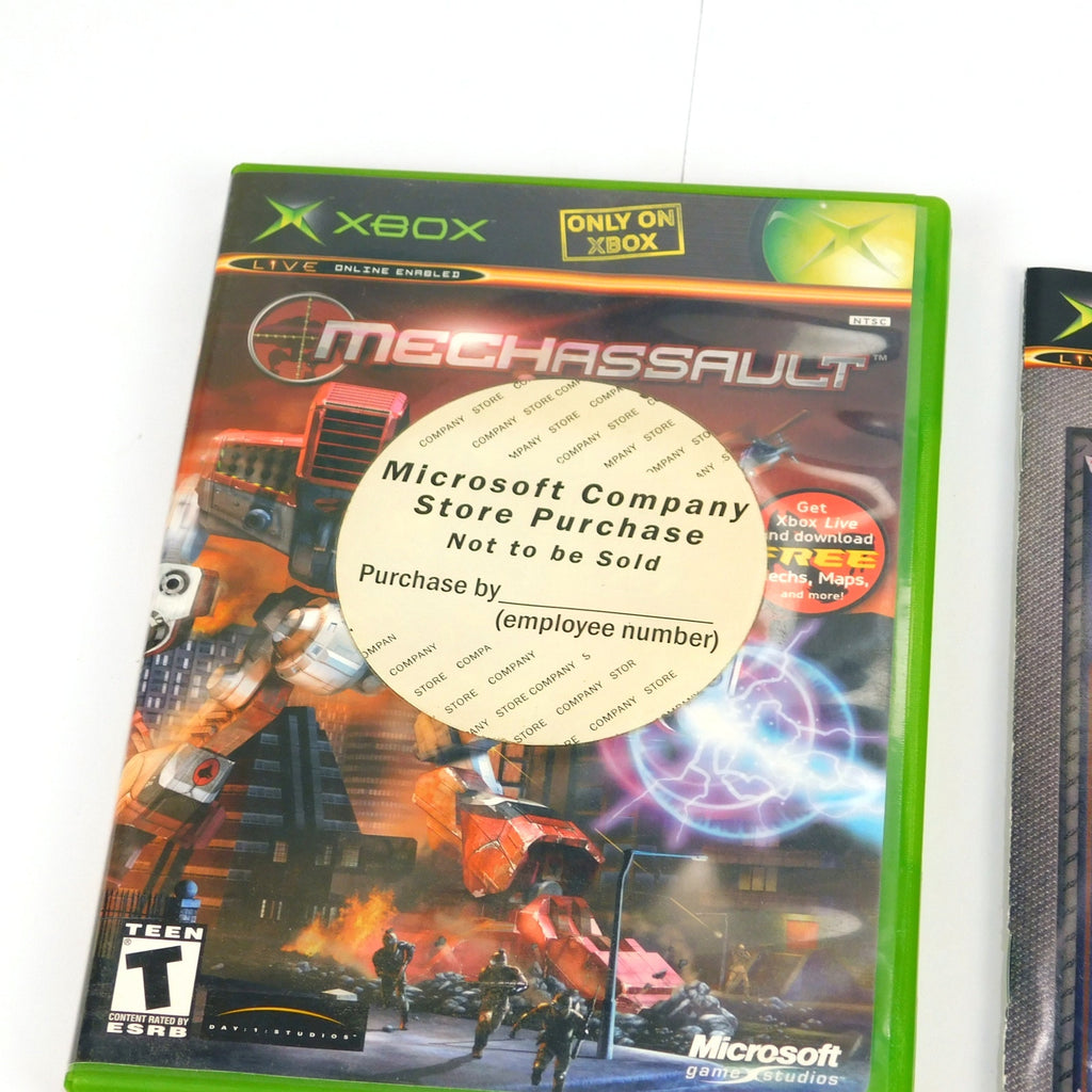 Microsoft Company Store MechAssault Xbox CIB Not To Be Sold Employee Copy